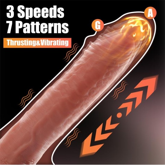 Xise Baird Dildo with Thrusting and Vibratiion 8.07