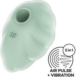 Satisfyer Cloud Dancer Clit Sucker and Vibe Mint
