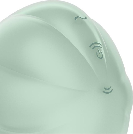 Satisfyer Cloud Dancer Clit Sucker and Vibe Mint
