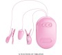 Prettylove Surprise Box Vibrating Egg and Electric Shock Nipple Clamps Pink