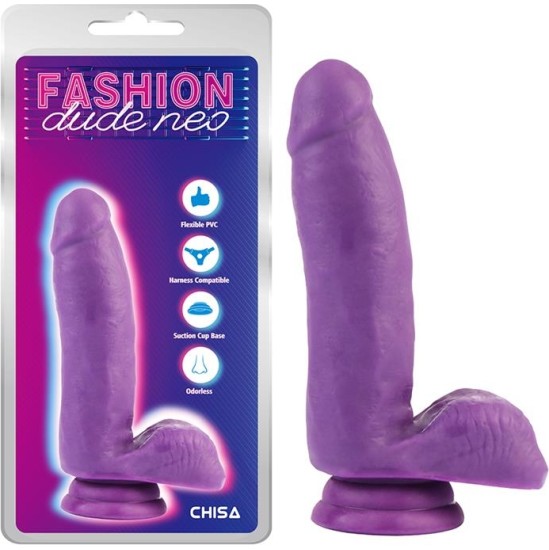 Chisa Dual Density Dildo Purple 6.7