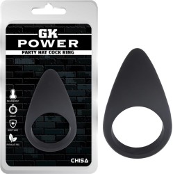 Chisa Cock Ring Party Hat Silicone Black