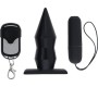 Moove Vibrating Butt Plug with Remote Control Silicone Black