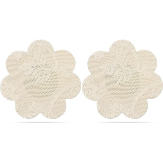 Lovetoy Pack Nipple Covers Flower and Heart Beige