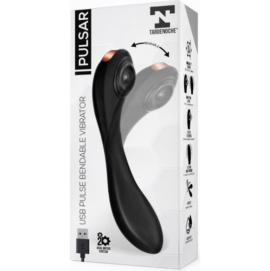 Tardenoche Pulsar Articulated Skeleton Vibrator with Pulsation Silicone USB
