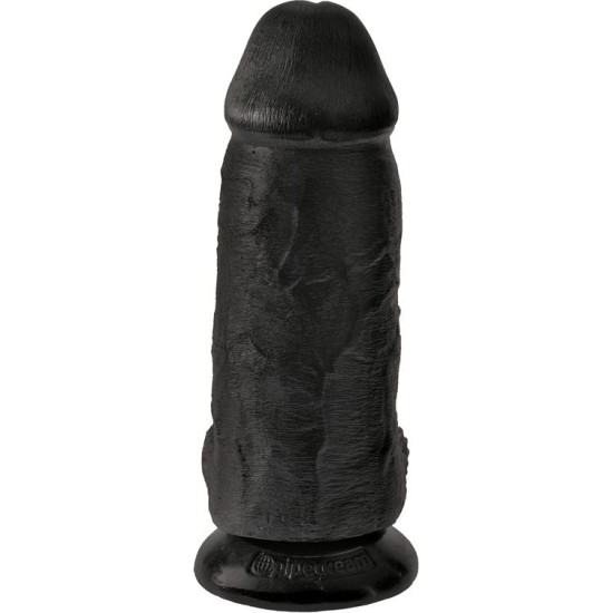 King Cock Dildo with Balls Chubby 9 Black