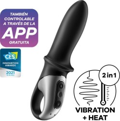 Satisfyer Hot Passion Anal Stimulator with APP and Vibration and Heat Function USB