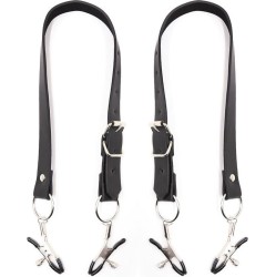 Ohmama Fetish CLITORIS CLAMPS WITH LEG STRAPS