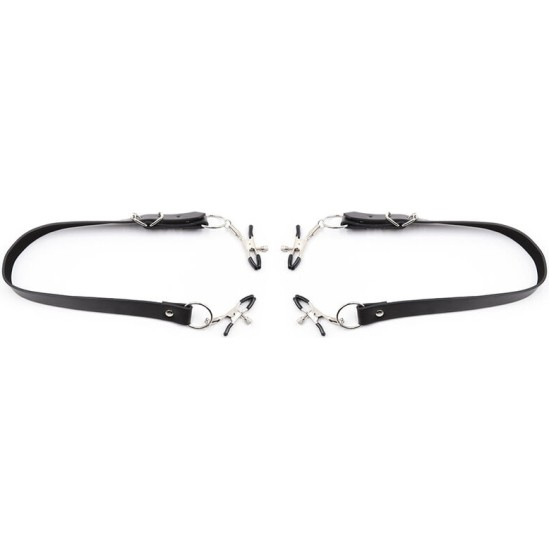 Ohmama Fetish CLITORIS CLAMPS WITH LEG STRAPS