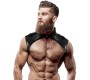 Fetish Submissive Attitude MENS BRIGADE ADJUSTABLE ECO-LEATHER NECK HARNESS