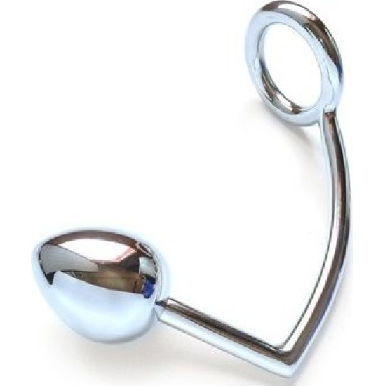 Metal Hard RING WITH ANAL HOOK 50MM