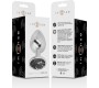 Intense Anal Toys INTENSE - ALUMINUM METAL ANAL PLUG WITH BLACK GLASS SIZE M