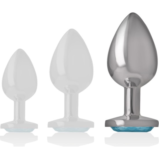 Intense Anal Toys INTENSE - ALUMINUM METAL ANAL PLUG BLUE HEART SIZE L