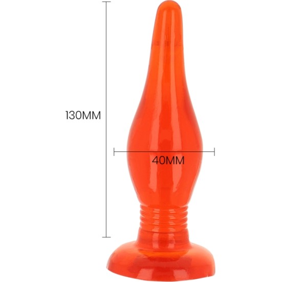 Baile Anal BAILE - RED SOFT TOUCH ANAL PLUG 14.2 CM