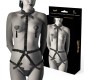 Coquette Accessories COQUETTE CHIC DESIRE - ELASTIC HARNESS SET AND NIPPLE COVERS BLACK