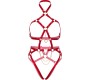 Leg Avenue Kink LEG AVENUE - HEART BODY HARNESS RED L