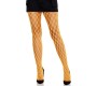 Leg Avenue Hosiery LEG AVENUE - LACE TIGHTS WITH EYELETS NEON ORANGE