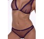 Passion Woman Sets PASSION - BELISSANA BRA + THONG SET VIOLET S/M