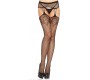 Leg Avenue Hosiery LEG AVENUE - NET STOCKINGS WITH GARTER LINES