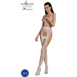 Passion Woman Garter & Stock PASSION - ECO COLLECTION BODYSTOCKING ECO S003 WHITE