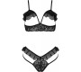 Passion Woman Sets PASSION - DOLLY SET TWO PIECES BLACK S/M