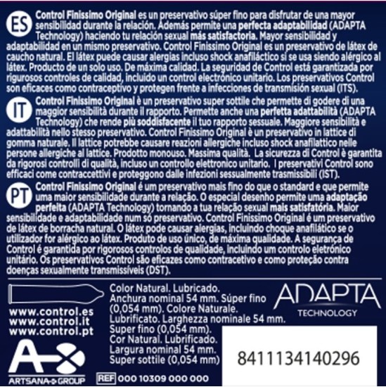 Control Condoms CONTROL - FINISSIMO CONDOMS 3 UNITS