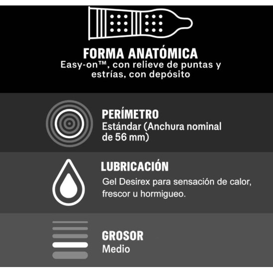 Durex Condoms DUREX - INTENSE ORGASMIC 12 UNITS