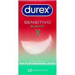 Durex Condoms DUREX - SENSITIVO SLIM FIT 10 UNITS