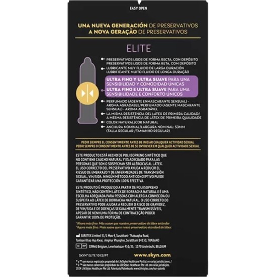 Skyn ELITE ULTRA-THIN CONDOMS 10 UNITS