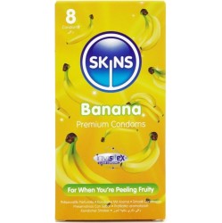 Skins BANANA PREMIUM CONDOMS PACK 8
