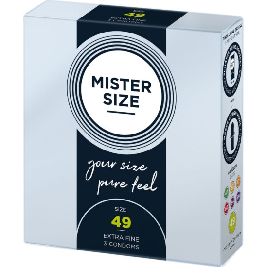 Mister Size CONDOM SIZE S 49 MM (3 UNITS)