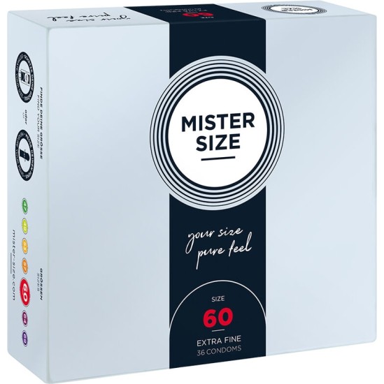 Mister Size CONDOM SIZE XL 60 MM (36 UNITS)