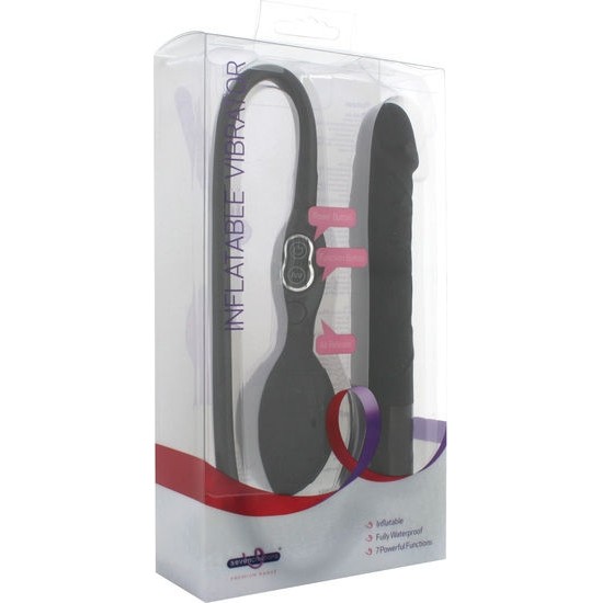 Seven Creations BLACK INFLATABLE VIBRATOR