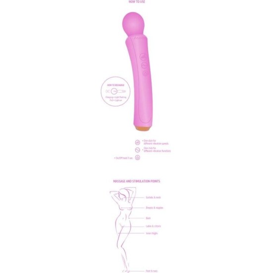 Xocoon THE CURVED WAND FUCHSIA