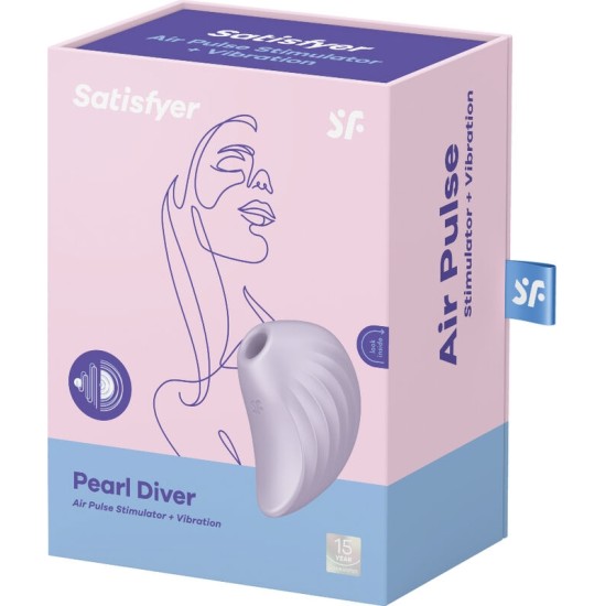 Satisfyer Air Pulse SATISFYER - PEARL DIVER AIR PULSE STIMULATOR & VIBRATOR VIOLET