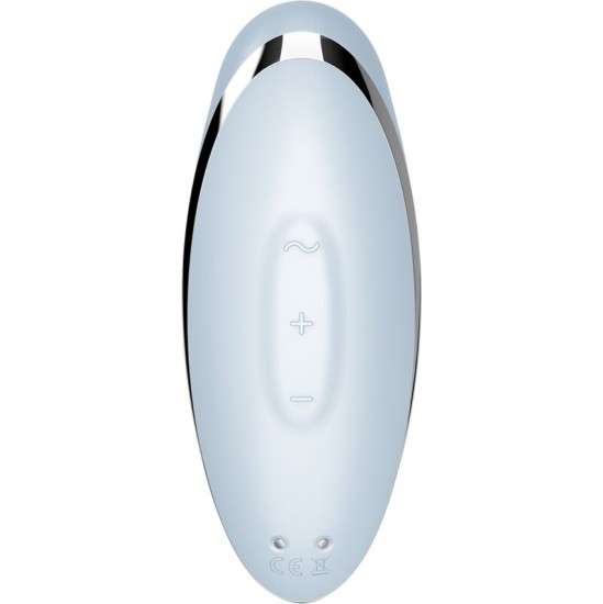 Satisfyer Vibrator SATISFYER - TAP & CLIMAX 2 VIBRATOR & STIMULATOR BLUE