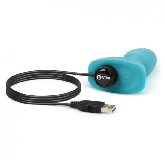 B-Vibe ÄRMEGA PETITE KAUGJUHTIMISPULDI PISTIK TEAL