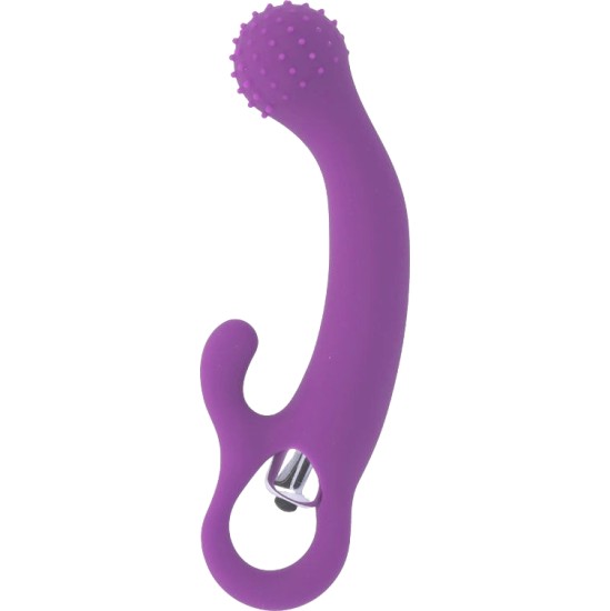 Intense Fun Vibrators ar klitora stimulātoru violets