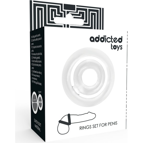 Addicted Toys Dzimumlocekļa gredzens caurspīdīgs