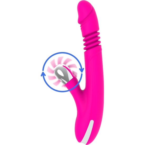 Diversia Vibrators ar klitora stimulātoru 24 CM