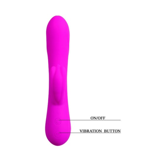 Pretty Love Flirtation BARRETTE VIBRATOR WITH CLIT STIMULATION