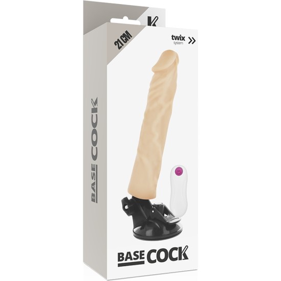 Basecock REALIŠKUS VIBRATORIUS NUOTOLINIO VALDYMO PULTAS 21 CM