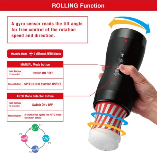 Tenga VACUUM GYRO ROLLER SUCTION & ROTATION