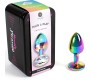 Secretplay Toys SECRET PLAY - METAL BUTT PLUG RAINBOW SMALL SIZE 7 CM