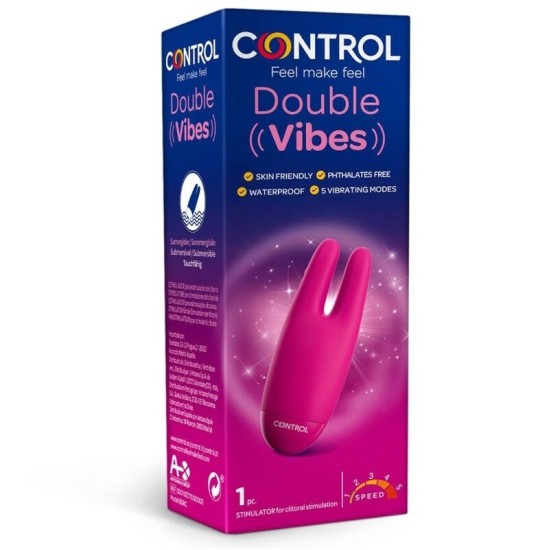 Control Toys JUHTIMINE KLITORALI STIMULATSIOONI VÕTTES TOPELT VIBE