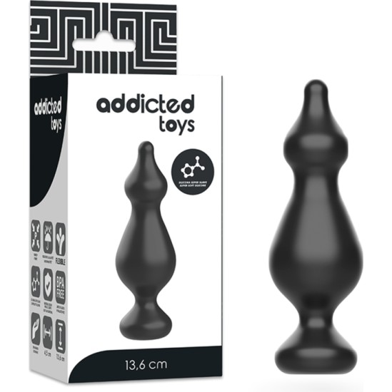 Addicted Toys АНАЛЬНАЯ СЕКСУАЛЬНАЯ ПРОБКА 13,6 СМ, ЧЕРНАЯ