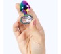 Secretplay Toys SECRET PLAY – METAL BUTT PLUG RAINBOW MAŽAS DYDIS 7 CM