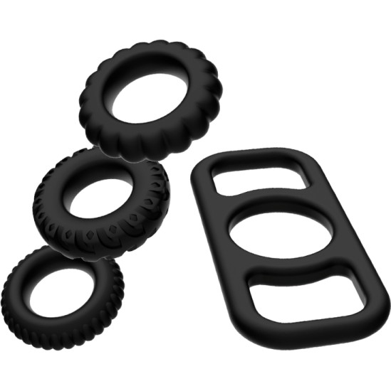 Addicted Toys COCK RING SET 4 PIECES