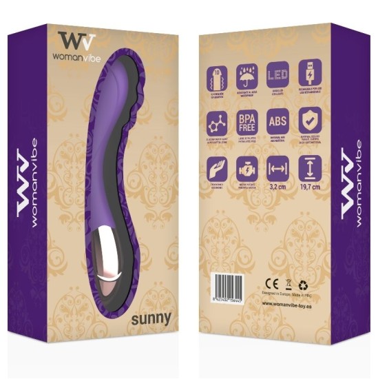 Womanvibe SUNNY SILICONE RECHARGEABLE VIBRATOR