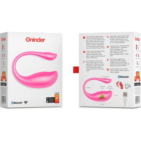 Oninder NAIROBI VIBRATING EGG rozā - FREE APP